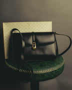 "GUCCI" 70's-80's Classic leather shoulder bag