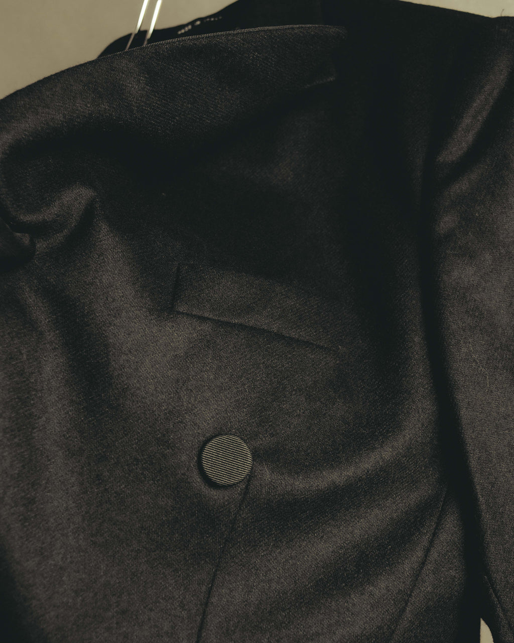 "GUCCI" 90's-00's Satin lapel double breasted tuxedo jacket