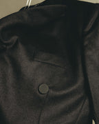 "GUCCI" 90's-00's Satin lapel double breasted tuxedo jacket