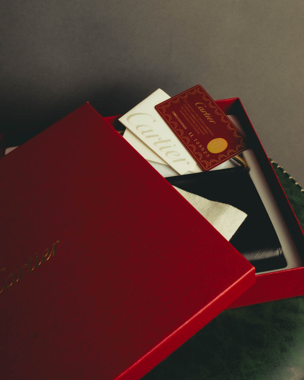 "Cartier" 90's-00's Sculptural leather clutch bag