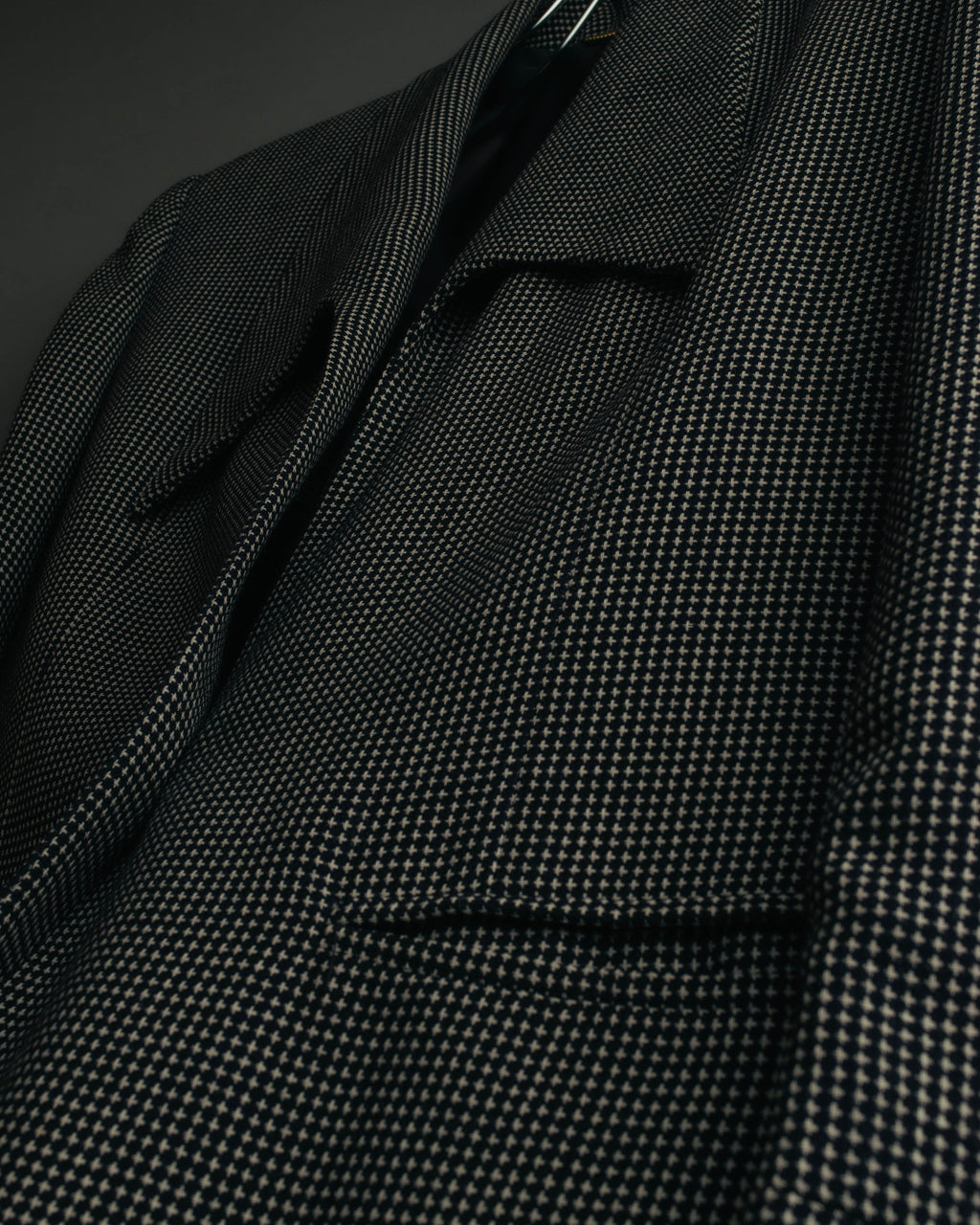 "CELINE" 80's-90's Structured patterned tailored blazer