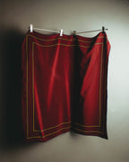 "GUCCI" 80's-90's Classic burgundy silk scarf