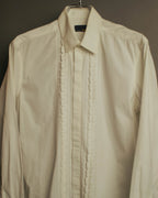 “FENDI” 2000’s Architectural trim dress shirt