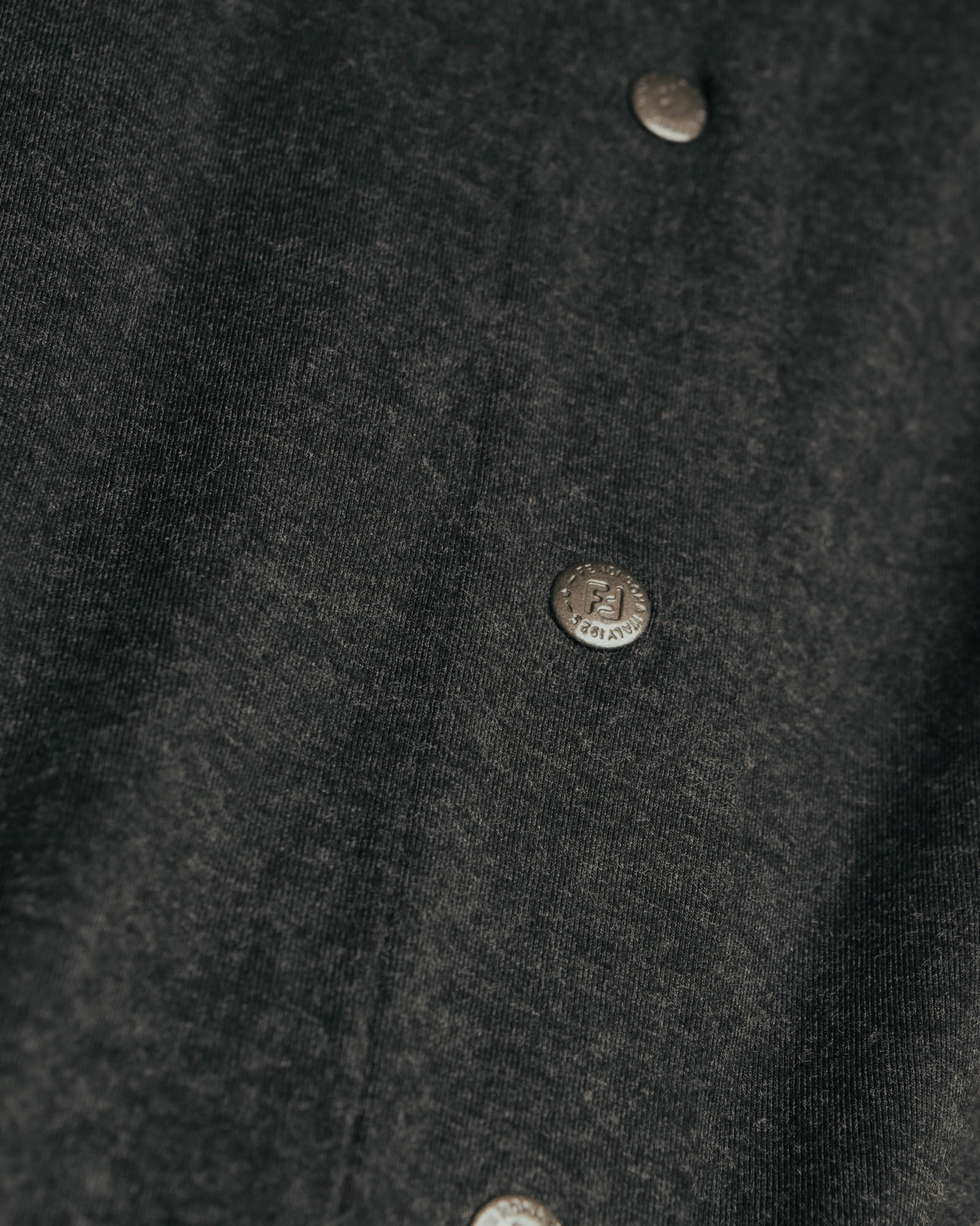 "FENDI jeans" 90's Front button knit maxi skirt