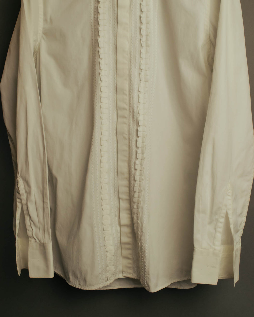 “FENDI” 2000’s Architectural trim dress shirt