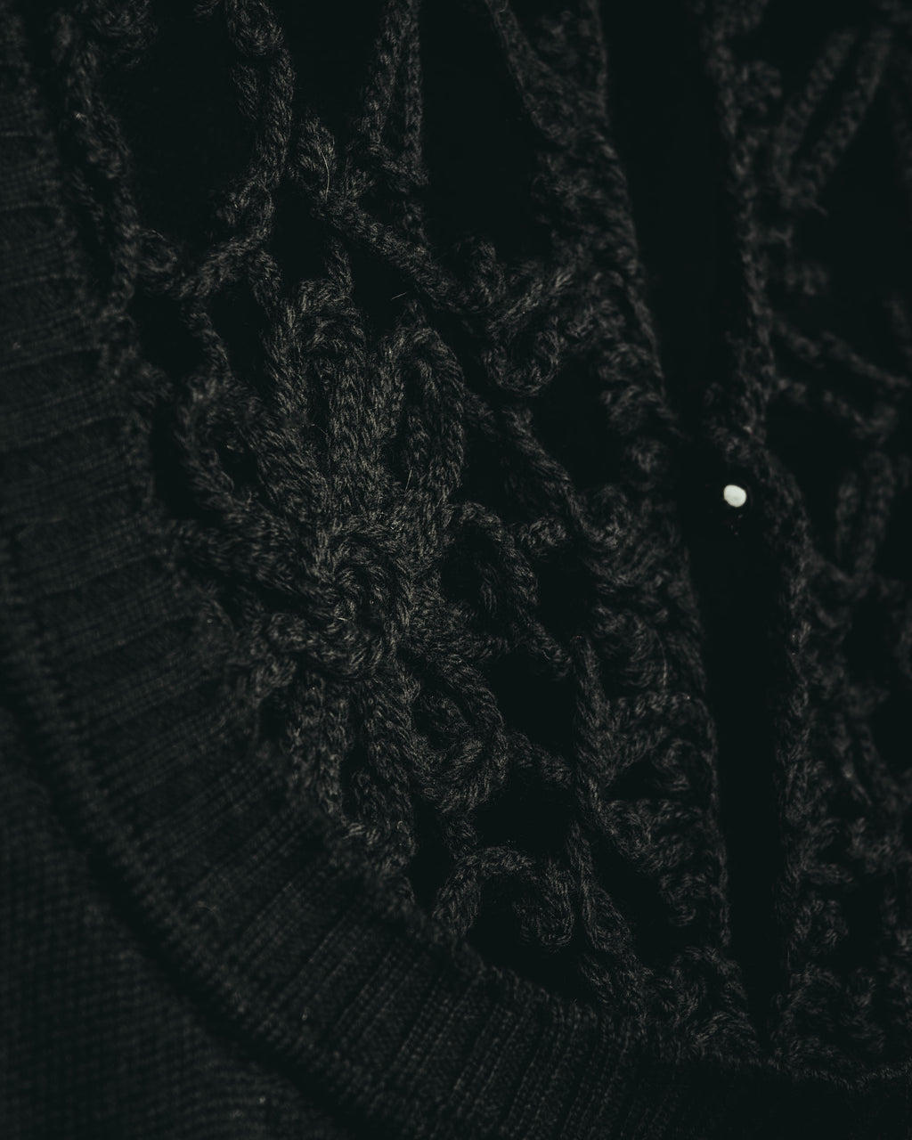 "VALENTINO ROMA" 00's Ruffled virgin wool knit sweater