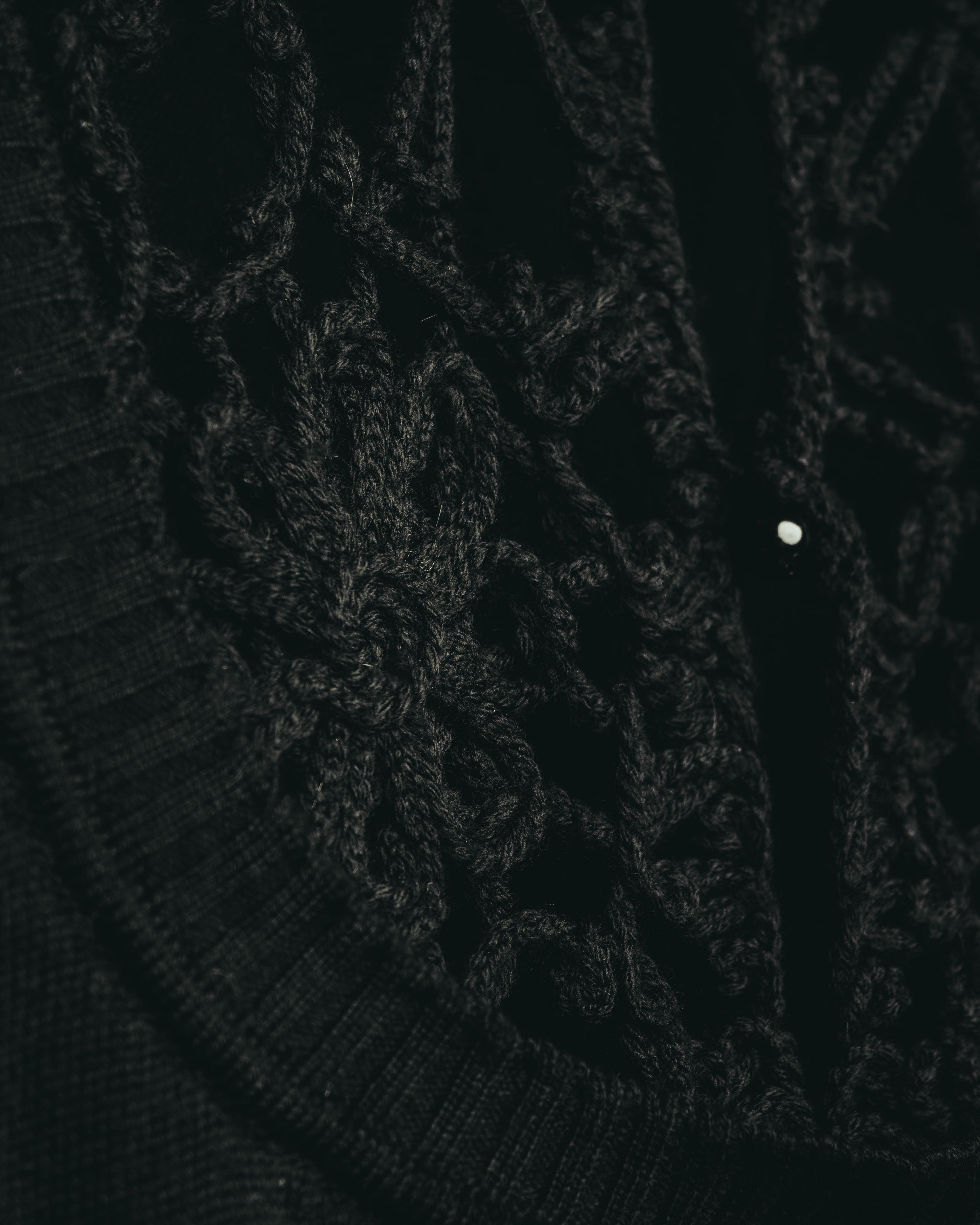 "VALENTINO ROMA" 00's Ruffled virgin wool knit sweater