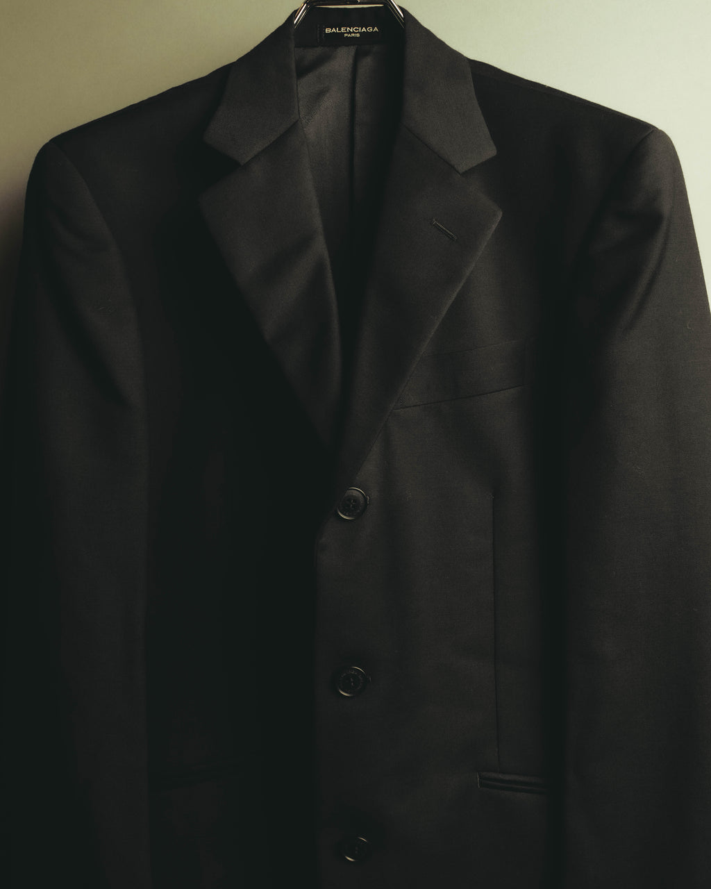 "BALENCIAGA" 00's-10's Huddersfield fabric classic tailored jacket