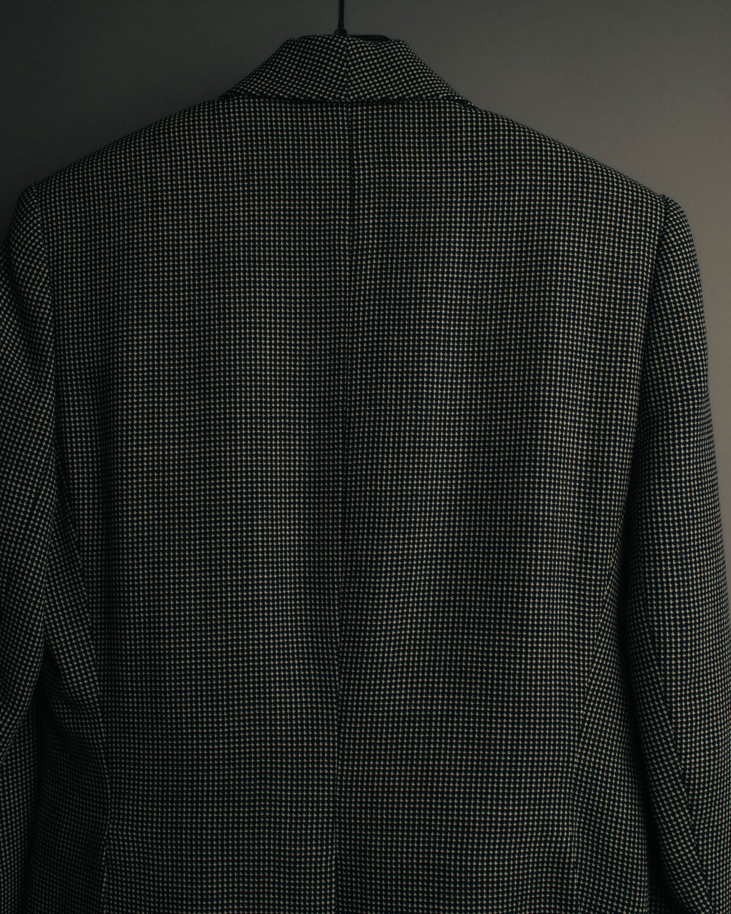 "CELINE" 80's-90's Structured patterned tailored blazer
