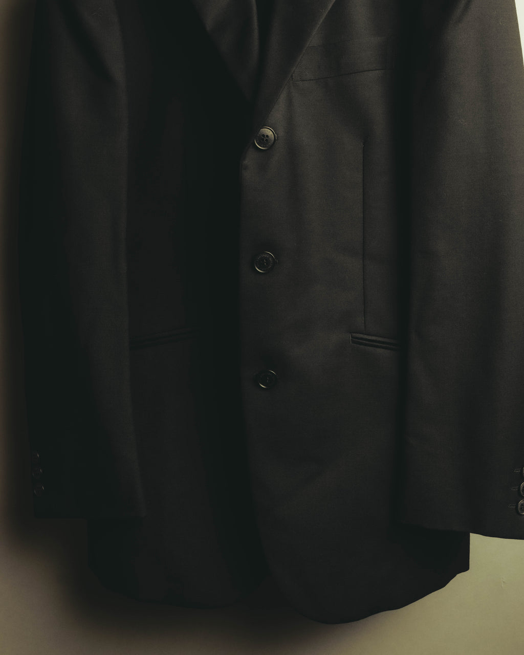 "BALENCIAGA" 00's-10's Huddersfield fabric classic tailored jacket
