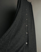 "FENDI jeans" 90's Front button knit maxi skirt