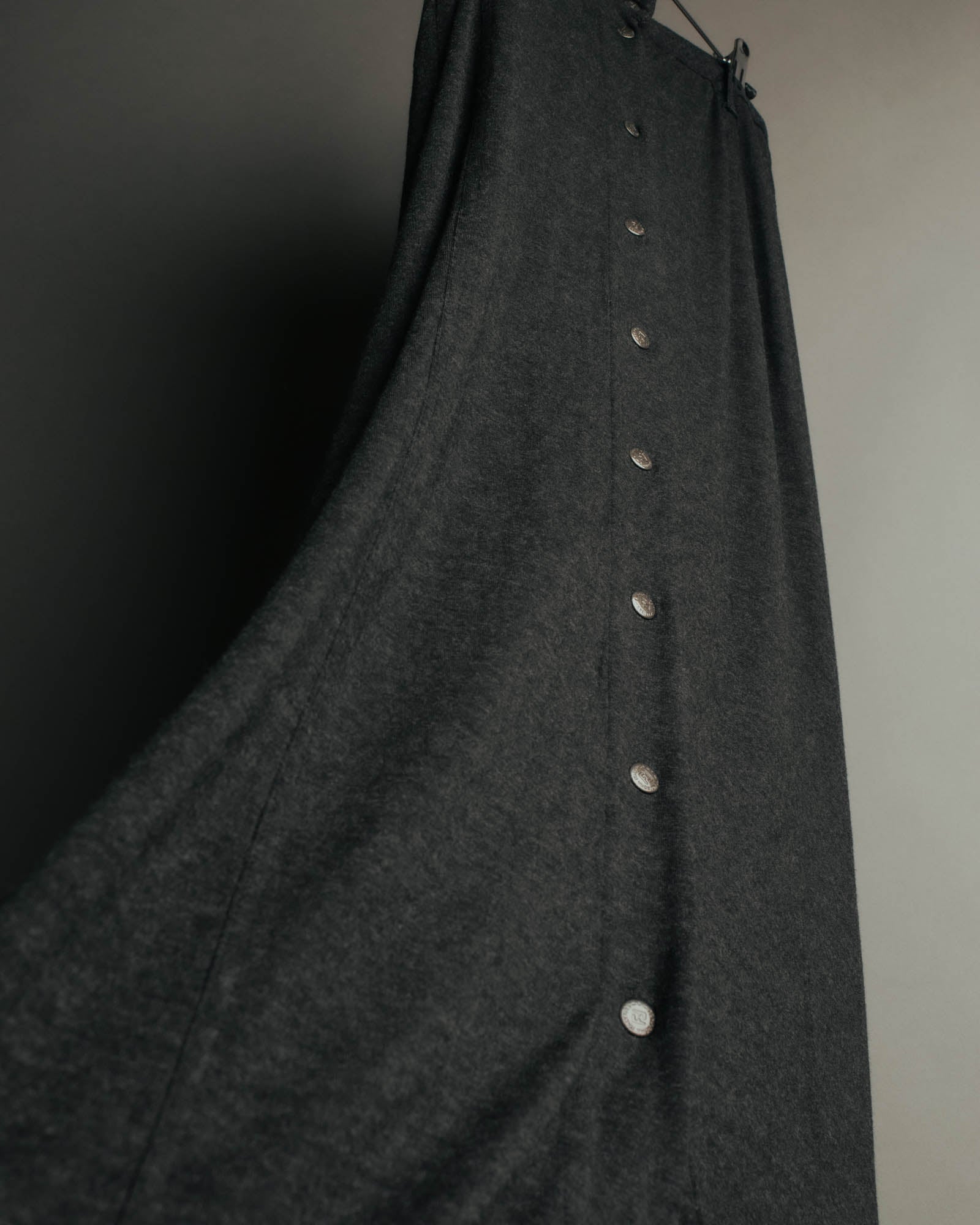 "FENDI jeans" 90's Front button knit maxi skirt