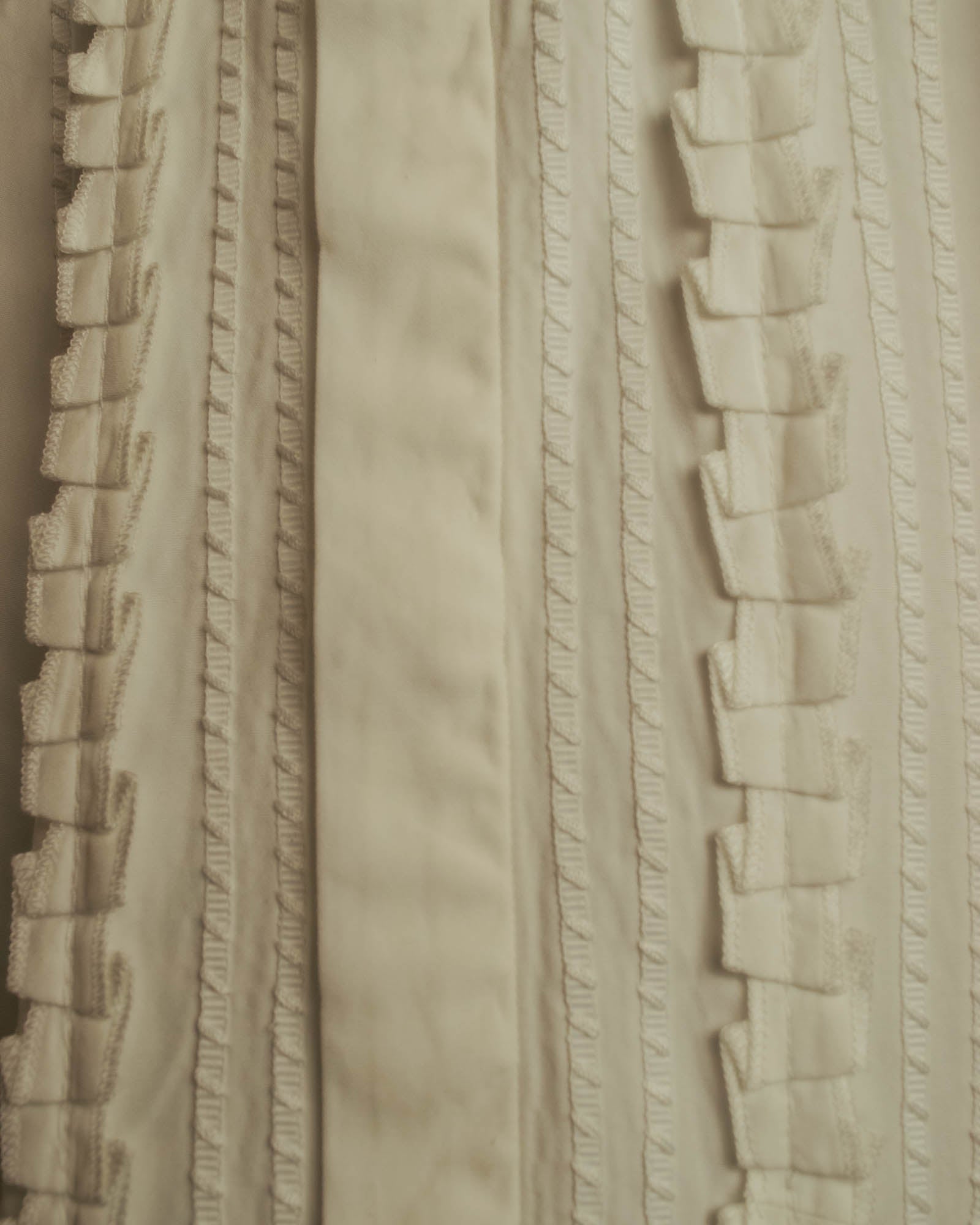 “FENDI” 2000’s Architectural trim dress shirt