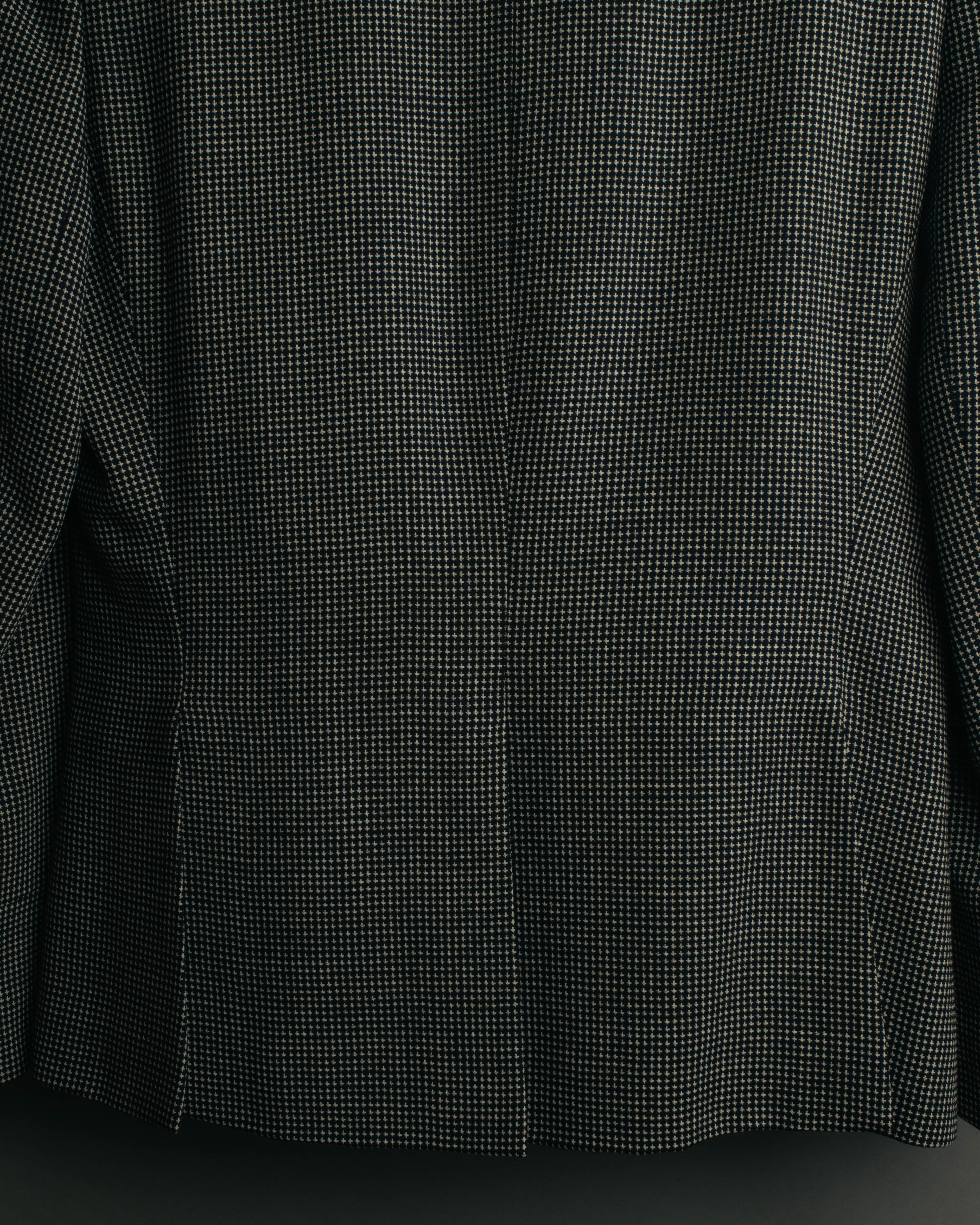 "CELINE" 80's-90's Structured patterned tailored blazer