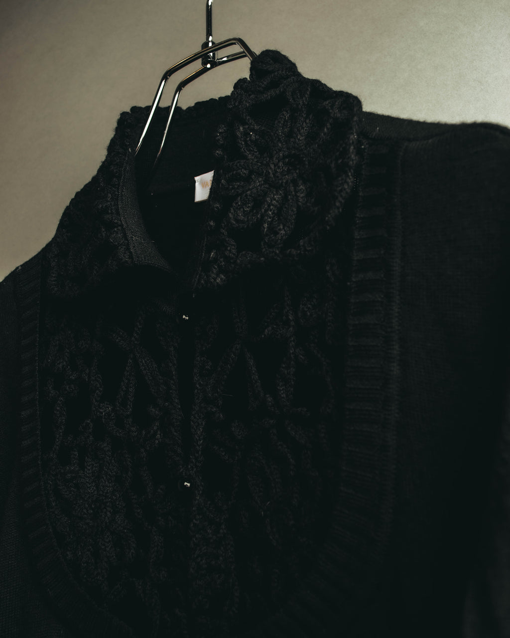 "VALENTINO ROMA" 00's Ruffled virgin wool knit sweater