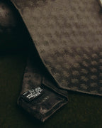 "GIORGIO ARMANI" 90's-00's Dark jacquard silk necktie