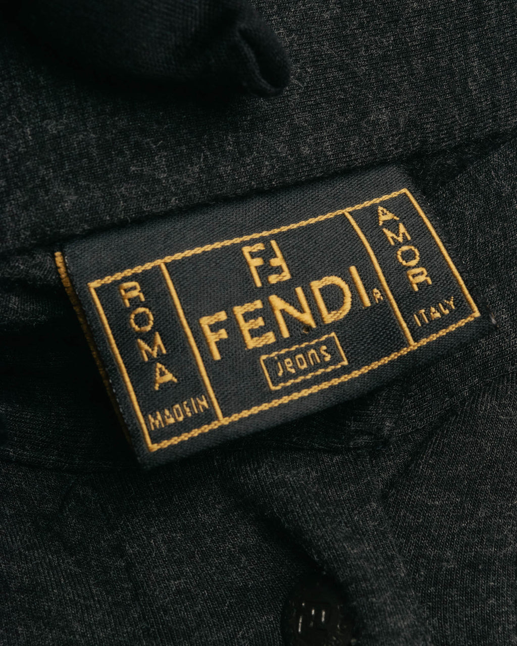 "FENDI jeans" 90's Front button knit maxi skirt