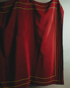 "GUCCI" 80's-90's Classic burgundy silk scarf