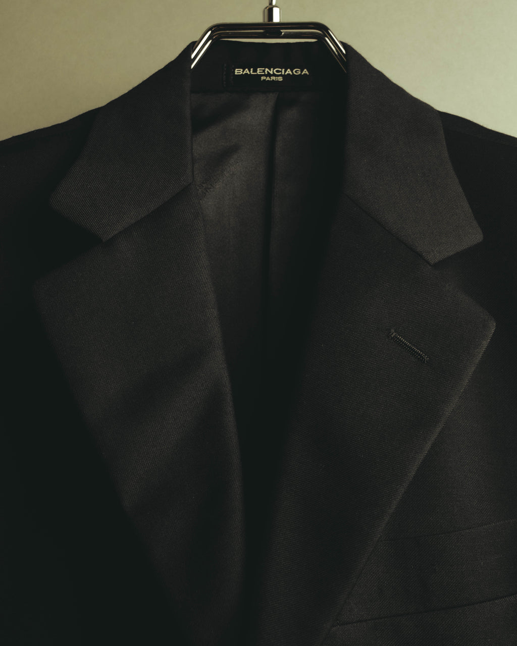 "BALENCIAGA" 00's-10's Huddersfield fabric classic tailored jacket