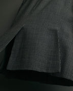"CELINE" 80's-90's Structured patterned tailored blazer