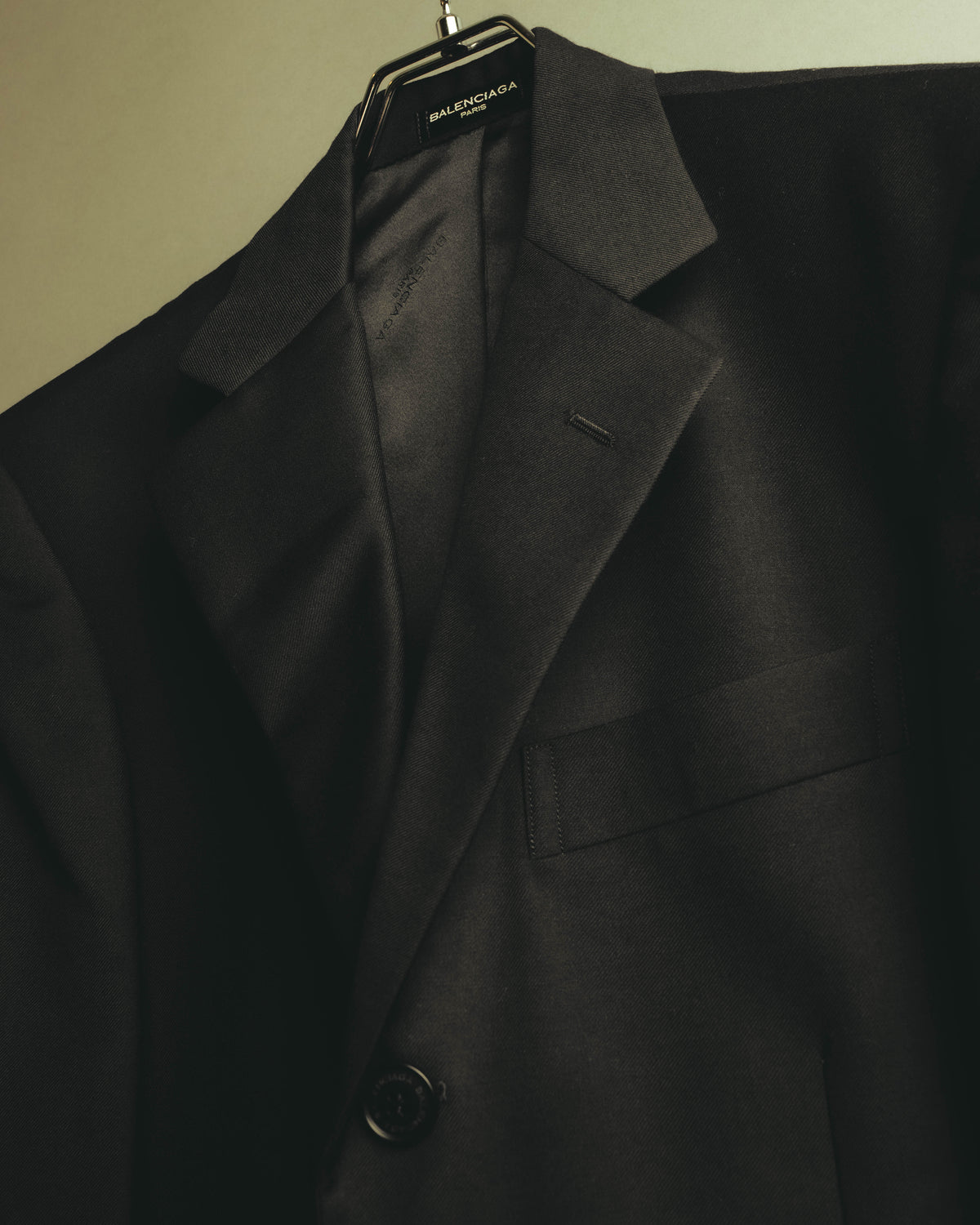 "BALENCIAGA" 00's-10's Huddersfield fabric classic tailored jacket