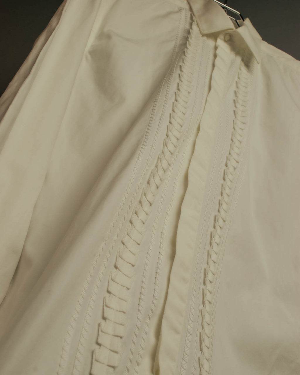 “FENDI” 2000’s Architectural trim dress shirt