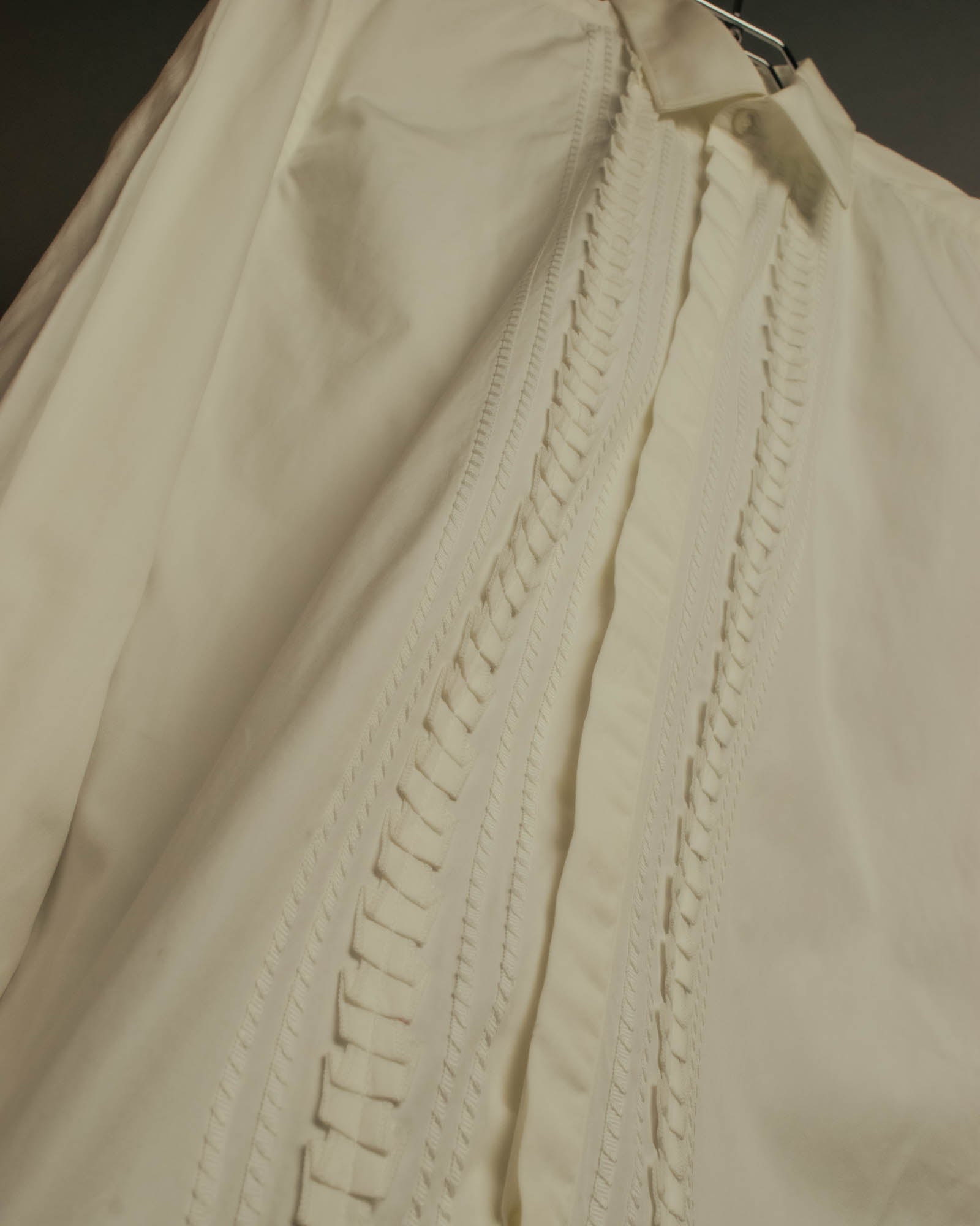 “FENDI” 2000’s Architectural trim dress shirt