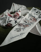 “Christian Dior“ 2018’s-2023’s Rose print silk mitzah scarf