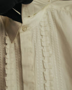 “FENDI” 2000’s Architectural trim dress shirt