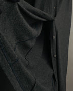 "FENDI jeans" 90's Front button knit maxi skirt