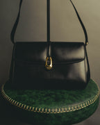 "GUCCI" 70's-80's Classic leather shoulder bag