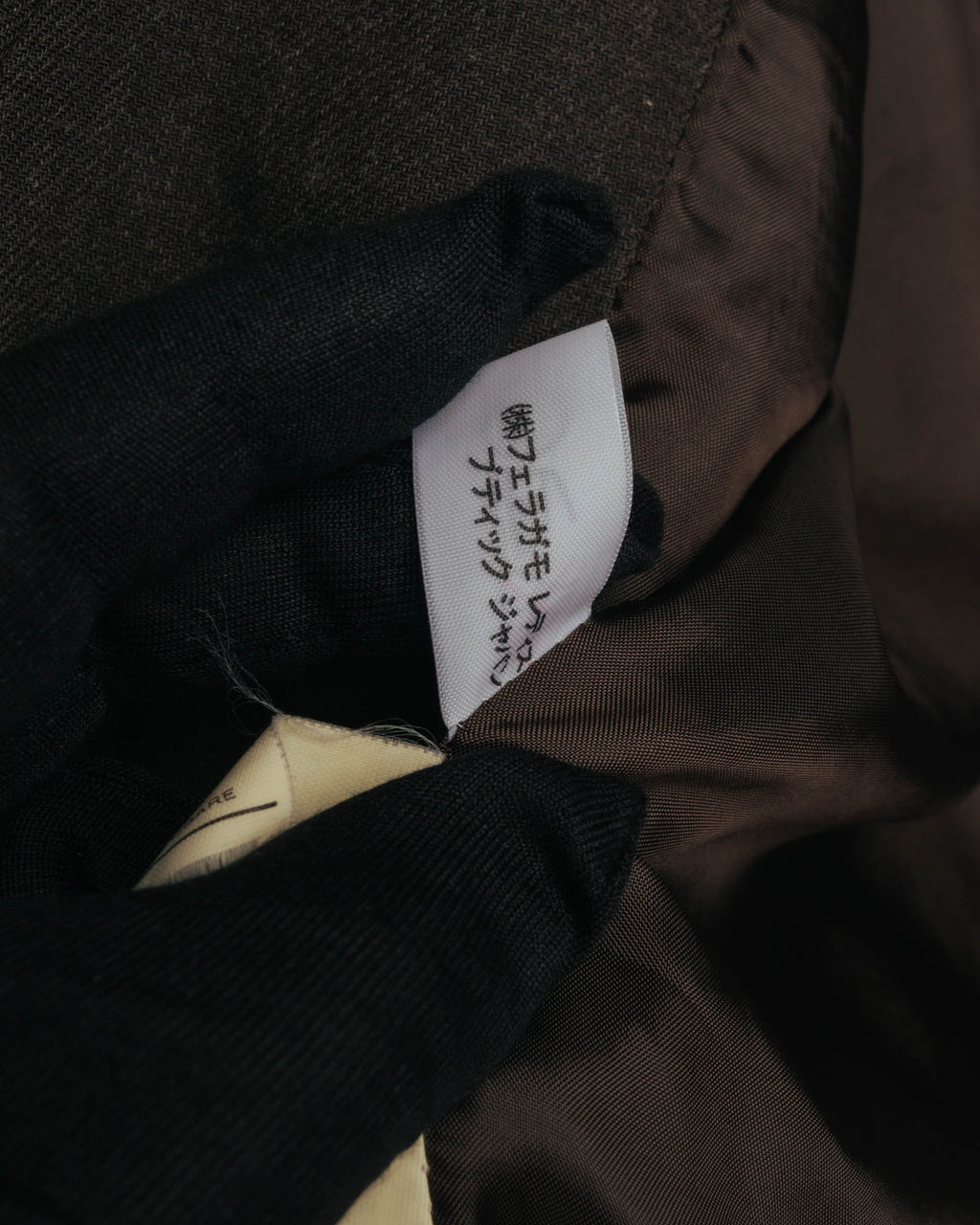 "Salvatore Ferragamo" 90's Shoe-motif gold button wool tailored jacket