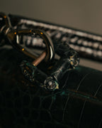 -SPECIAL- “GUCCI“ 70’s Crocodile turn lock handbag