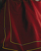 "GUCCI" 80's-90's Classic burgundy silk scarf