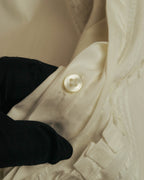 “FENDI” 2000’s Architectural trim dress shirt
