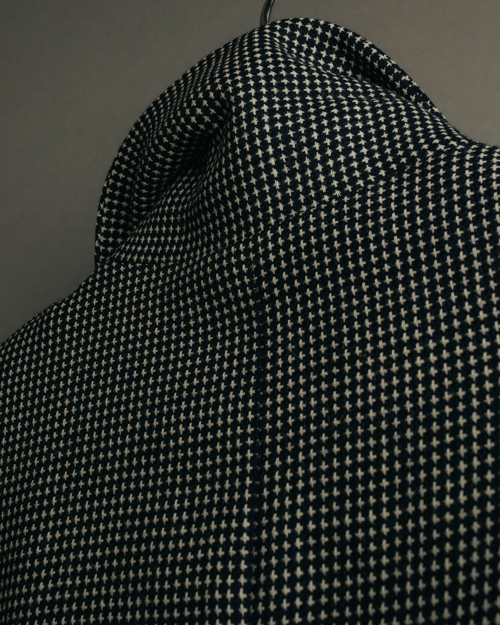 "CELINE" 80's-90's Structured patterned tailored blazer