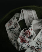 “Christian Dior“ 2018’s-2023’s Rose print silk mitzah scarf