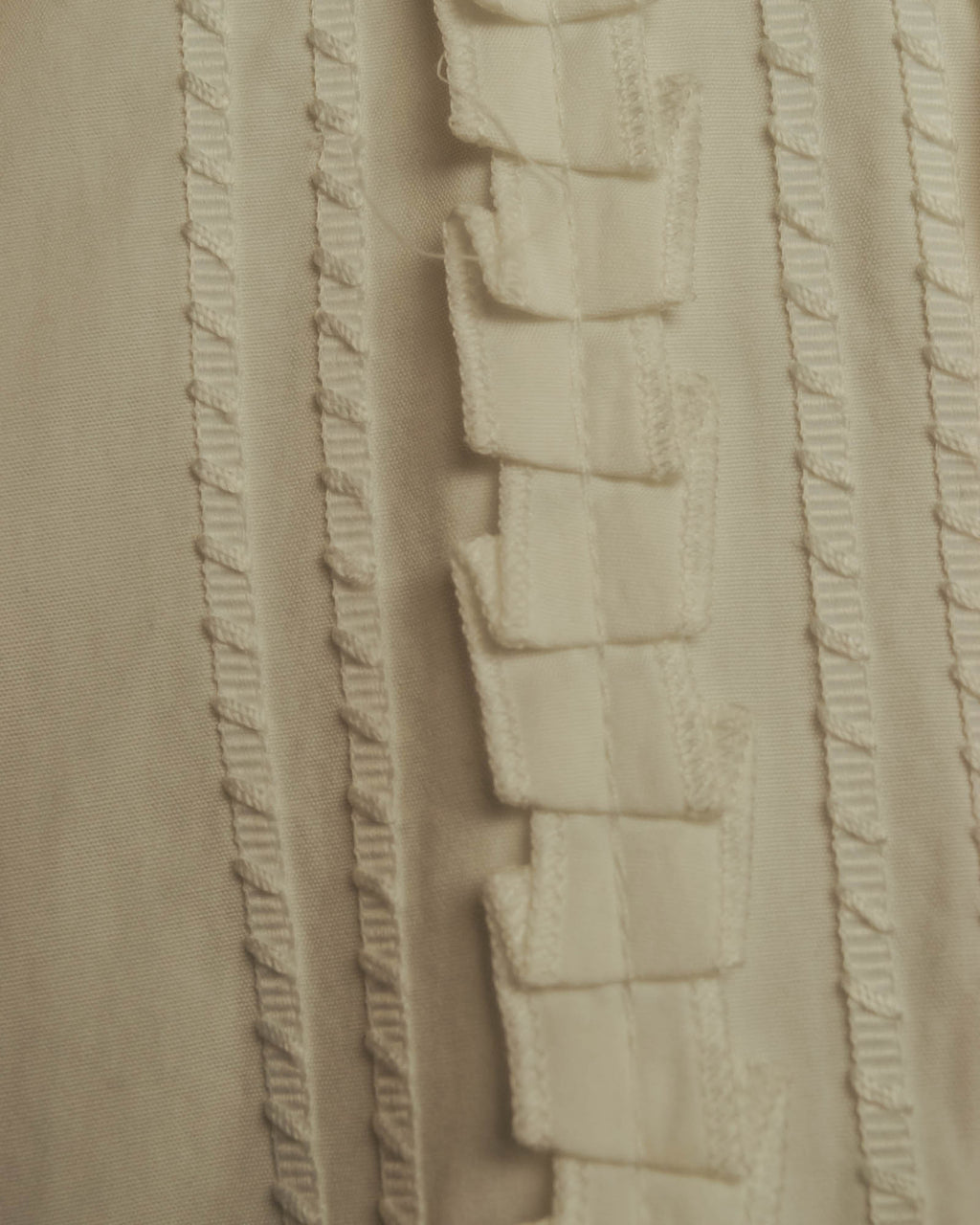 “FENDI” 2000’s Architectural trim dress shirt