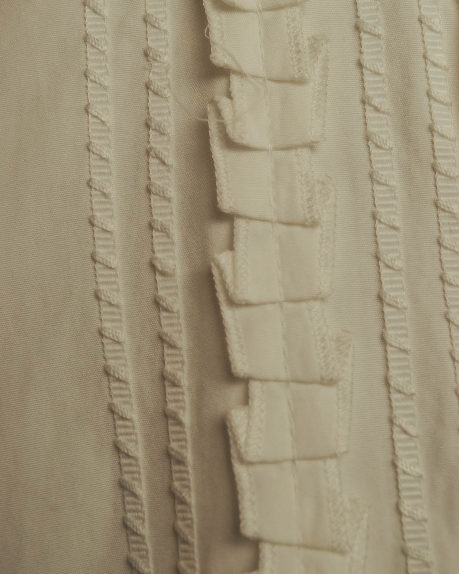 “FENDI” 2000’s Architectural trim dress shirt