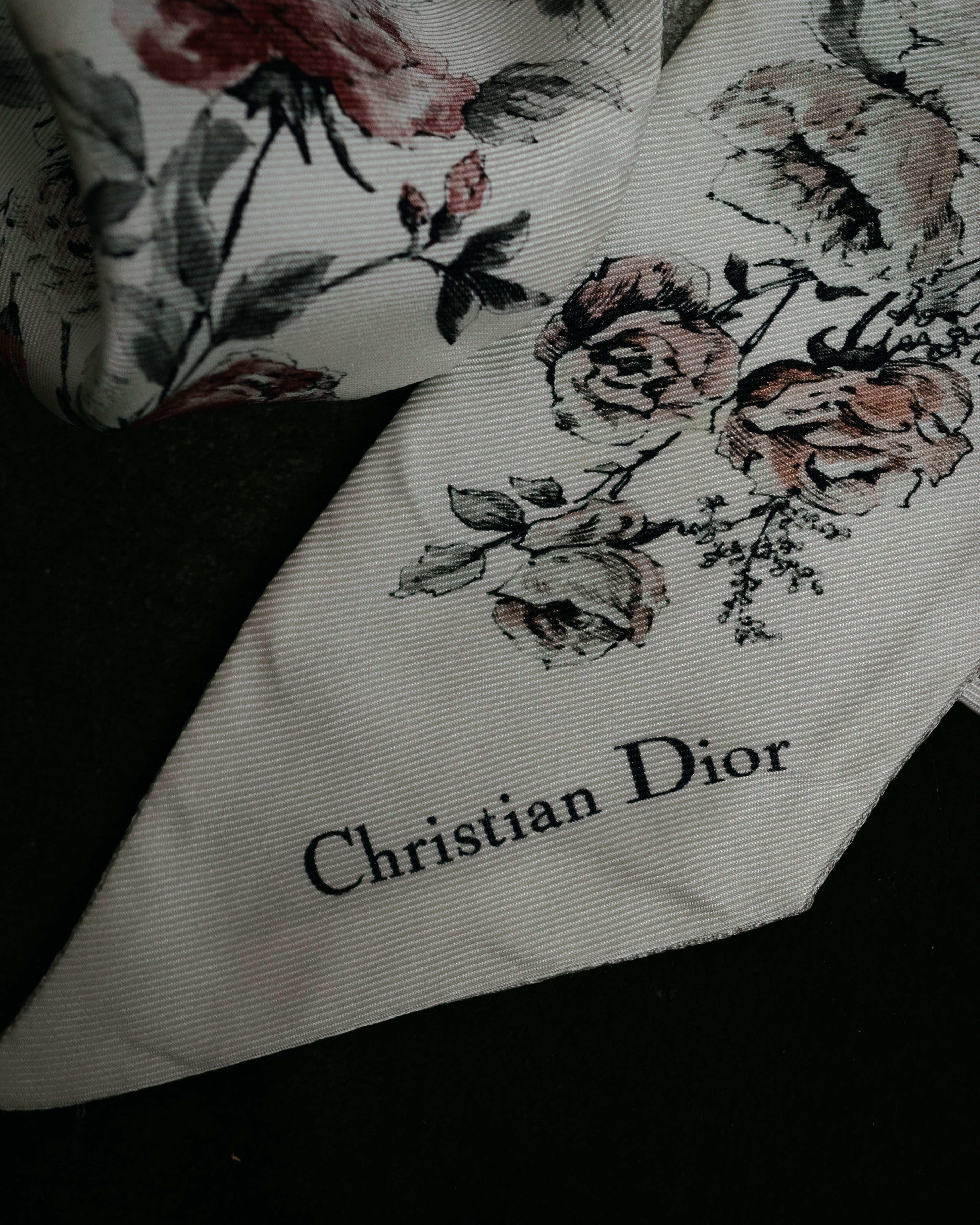 “Christian Dior“ 2018’s-2023’s Rose print silk mitzah scarf