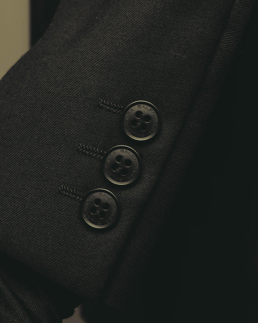"BALENCIAGA" 00's-10's Huddersfield fabric classic tailored jacket