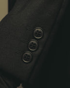"BALENCIAGA" 00's-10's Huddersfield fabric classic tailored jacket