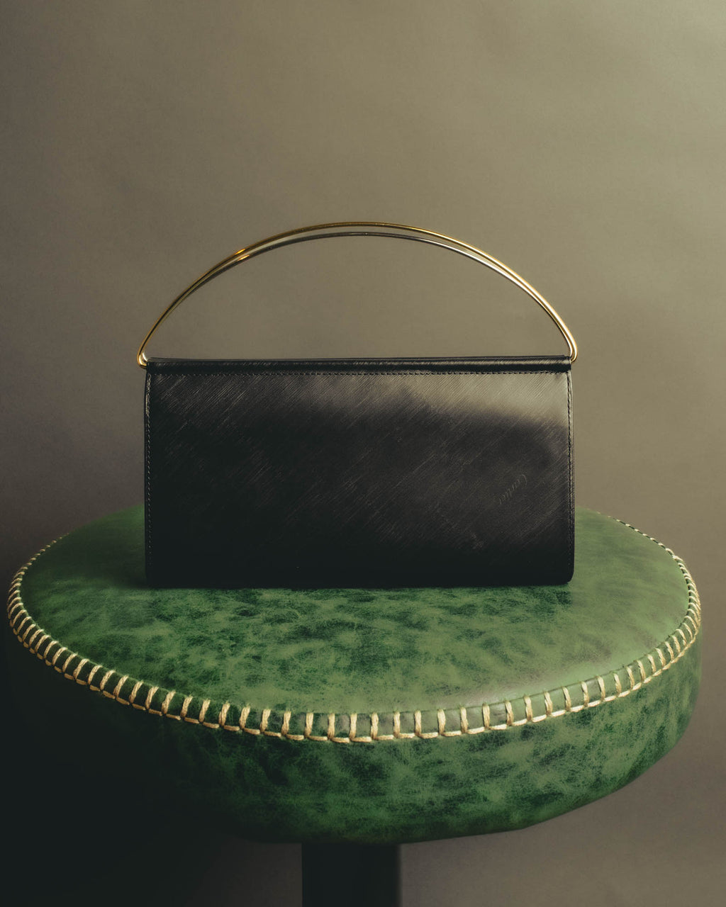 "Cartier" 90's-00's Sculptural leather clutch bag