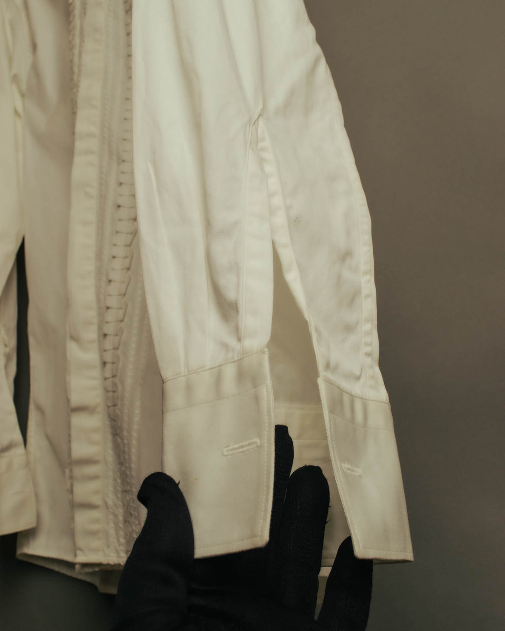 “FENDI” 2000’s Architectural trim dress shirt
