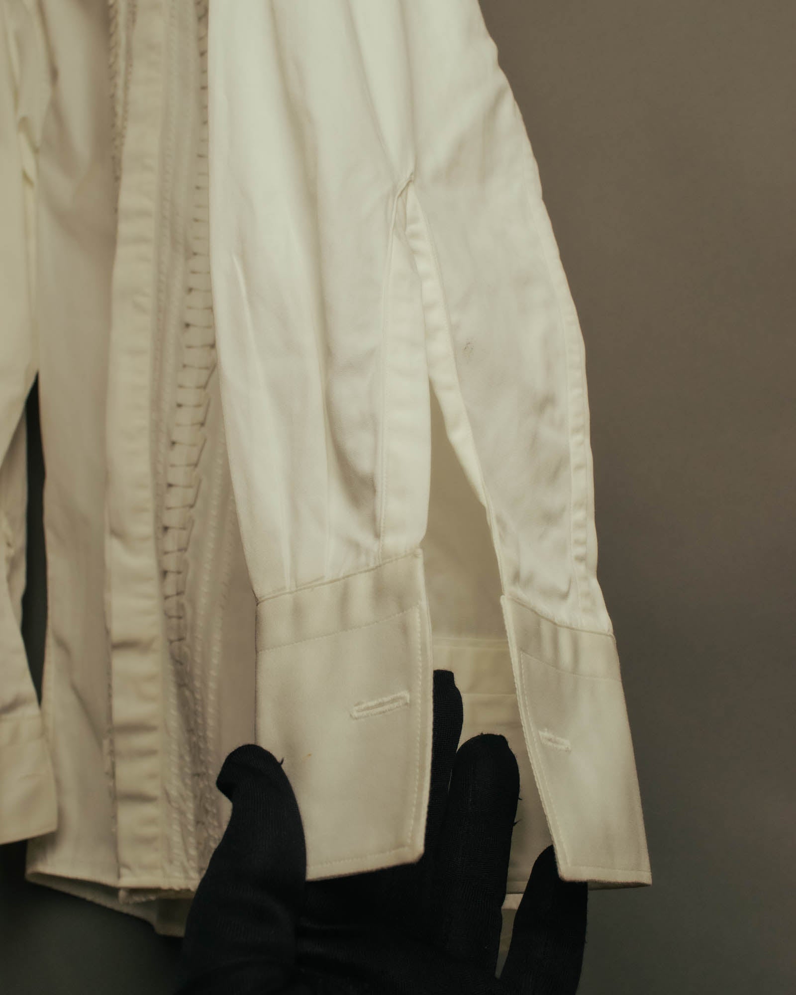 “FENDI” 2000’s Architectural trim dress shirt