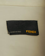 “FENDI” 2000’s Architectural trim dress shirt