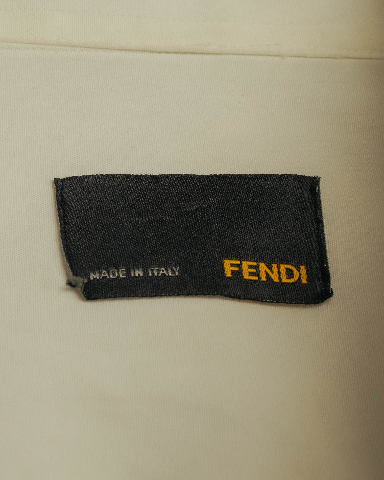 “FENDI” 2000’s Architectural trim dress shirt