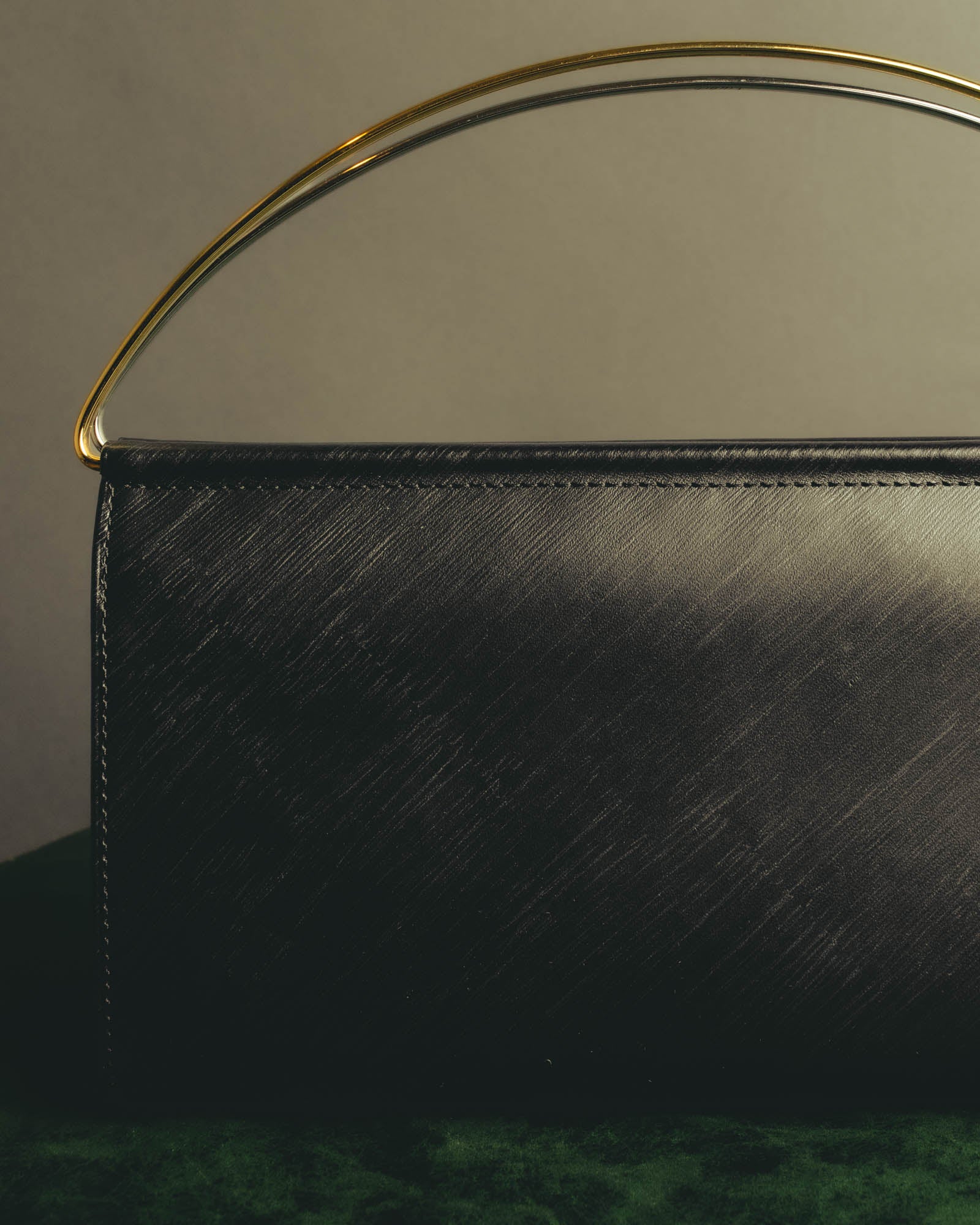 "Cartier" 90's-00's Sculptural leather clutch bag