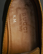 “GUCCI” 2010’s-2020’s Lizard embossed leather horsebit loafers