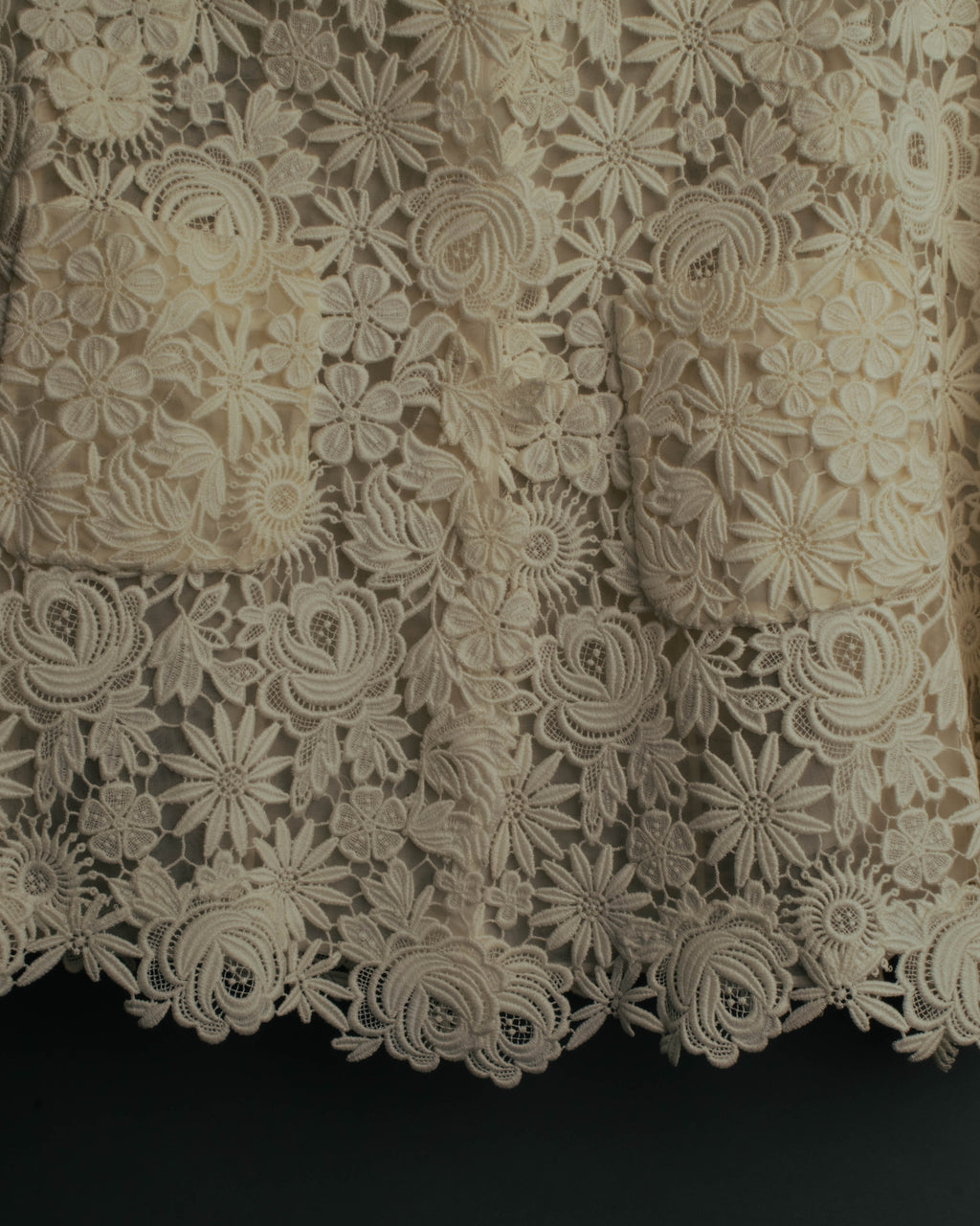 "VALENTINO" 2010's Cropped floral lace jacket